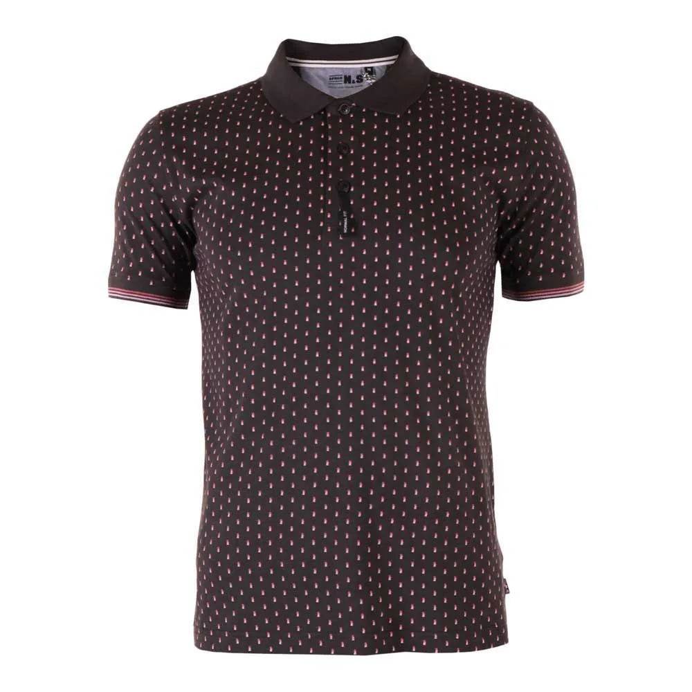 Newwood Joss Kurzarm-poloshirt, Dark grey
