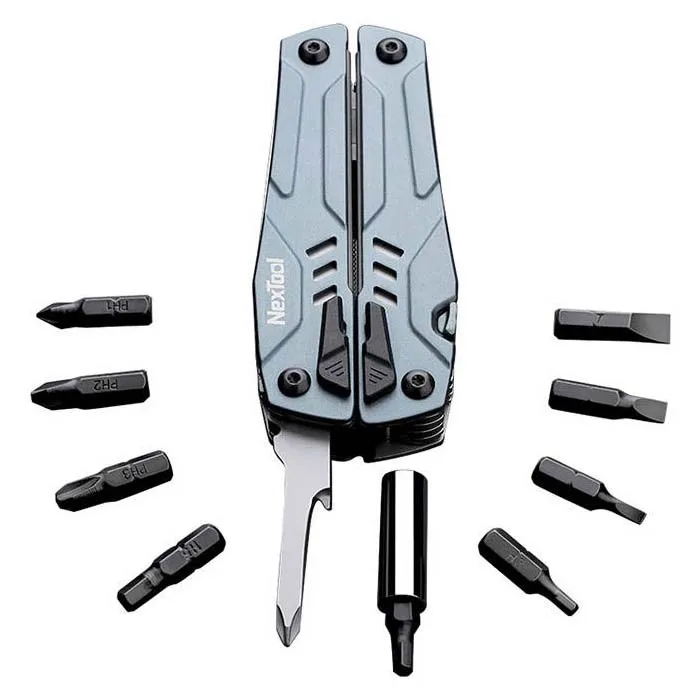 Nextool Ne20045 15 In 1 + Bit Set Multitool, Blue, One Size Nextool Ne20045 15 In 1 + Bit Set Multitool, Blue, One Size