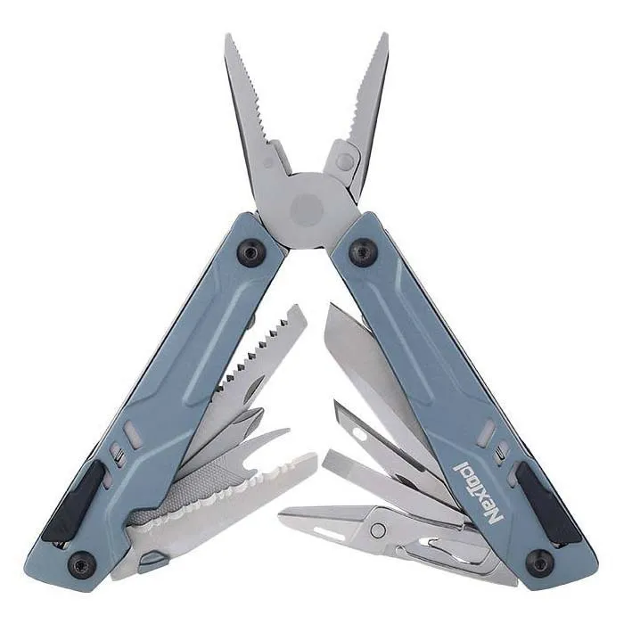 Nextool Ne20045 15 In 1 + Bit Set Multitool, Blue, One Size Nextool Ne20045 15 In 1 + Bit Set Multitool, Blue, One Size