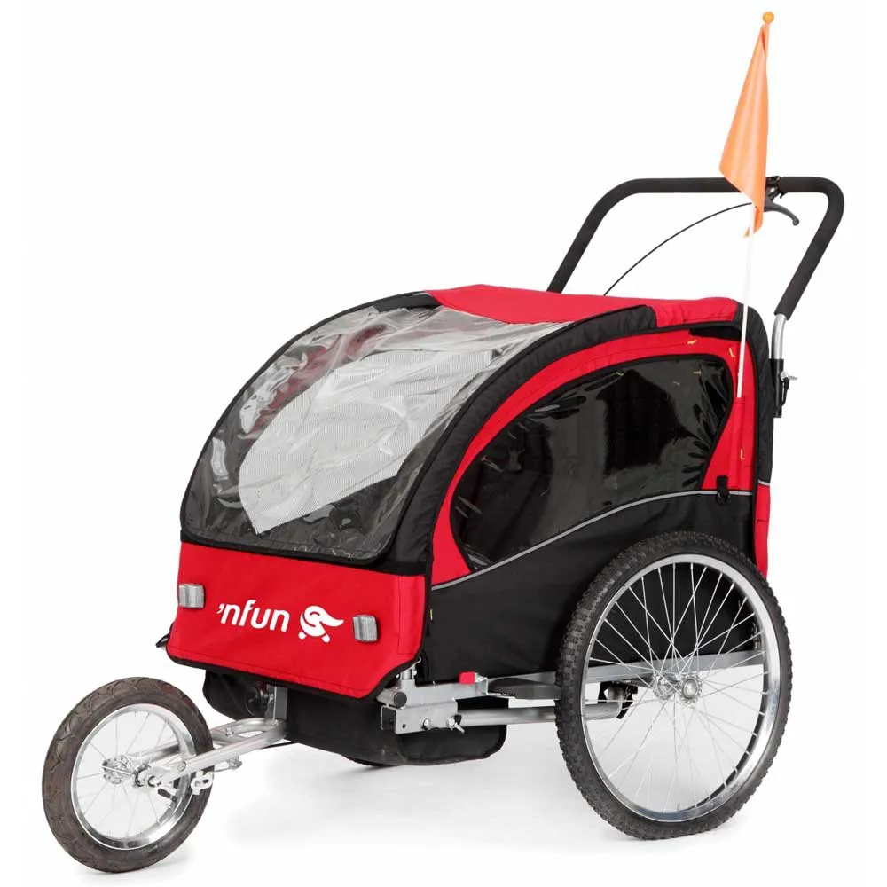 Nfun Ncab Trailer, Red / black, Max 40kg Nfun Ncab Trailer, Red / black, Max 40kg
