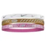 Nike 3.0 Metallic Stirnband 3 Einheiten male, White / brown / fus