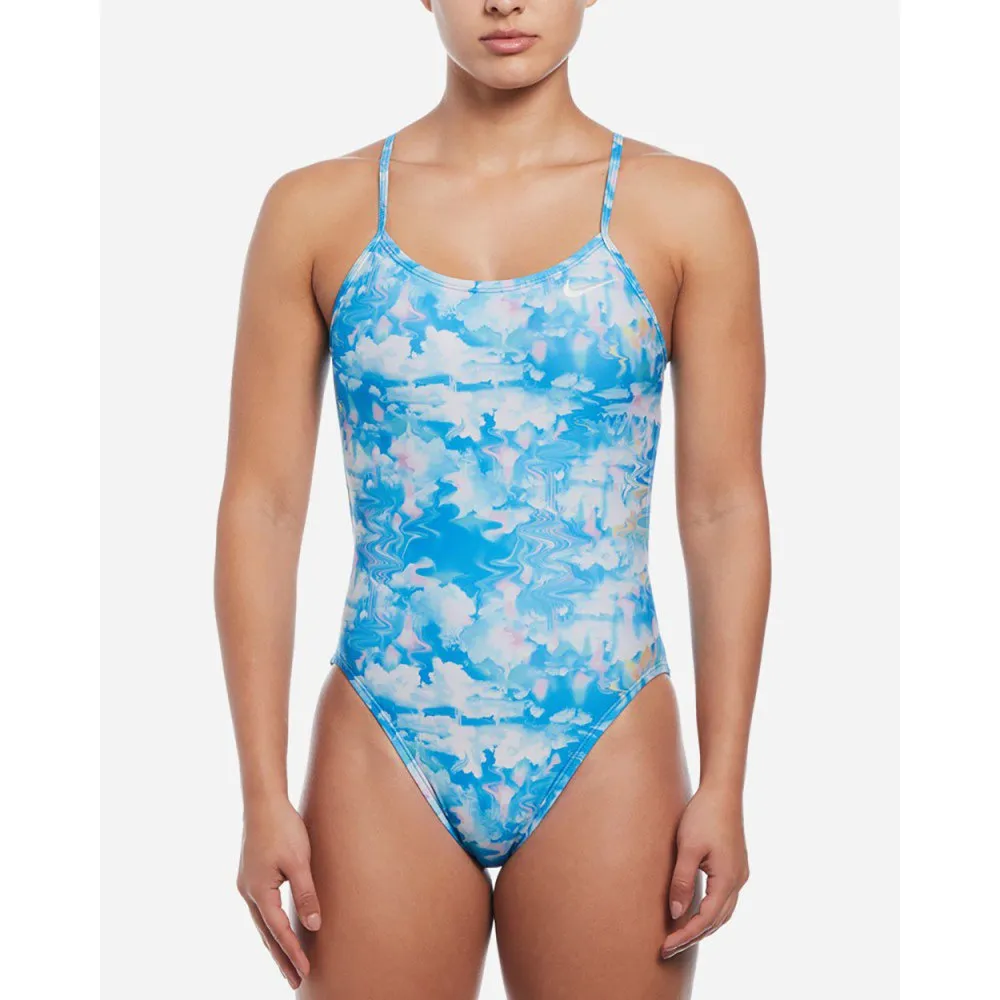 Nike Cutout Hydrastrong Multi Print Badeanzug female