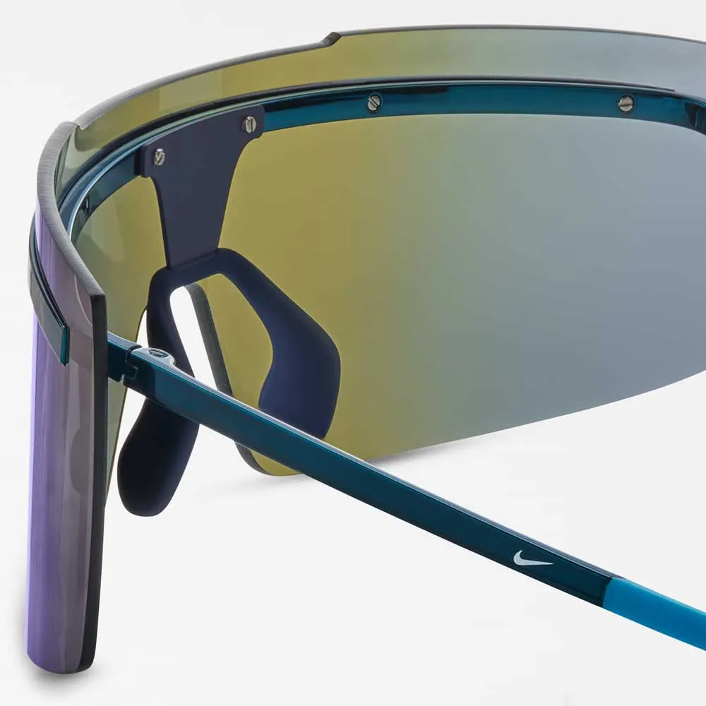 Nike Echo Shield Mirrored Sonnenbrille unisex, Navy / ultraviolet mirror, One Size