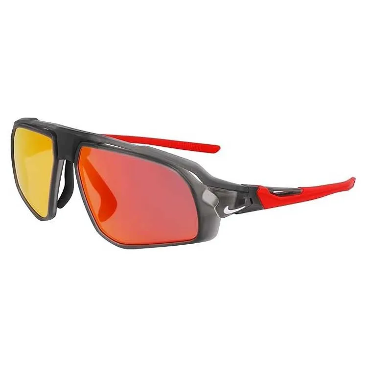 Nike Flyfree M Sonnenbrille unisex, Matt anthracite / red mirror / clear, One Size