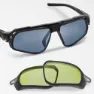 Nike Flyfree Sonnenbrille unisex, Black silver mirror and low light volt, One Size