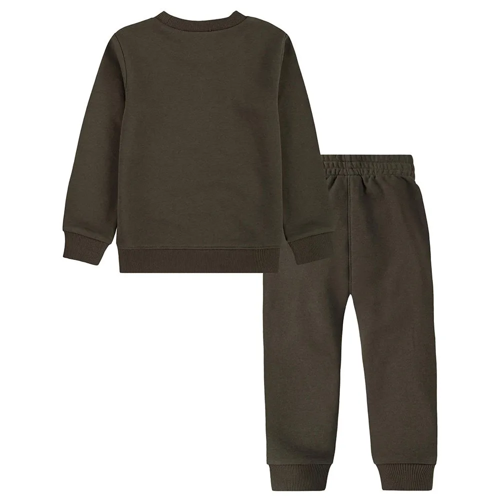 Nike Ft Icon Crew Langarm-set, Cargo khaki, 6-7Y