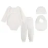 Nike Langarm-set Mit Geprägtem Swoosh Aus Velours 4 Einheiten, Sail, 0-6MON