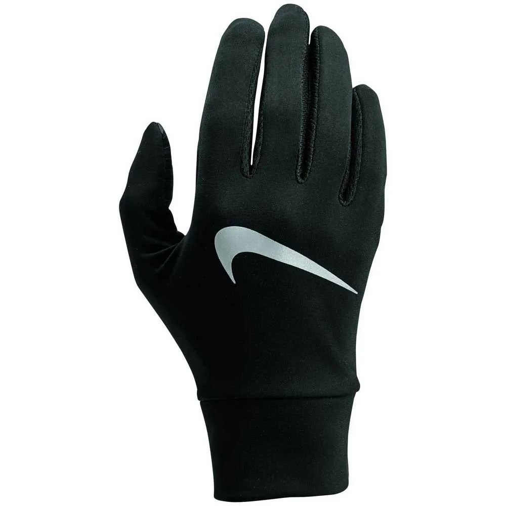 Nike Lightweight Tech Run Handschuhe female, Black / black / silver