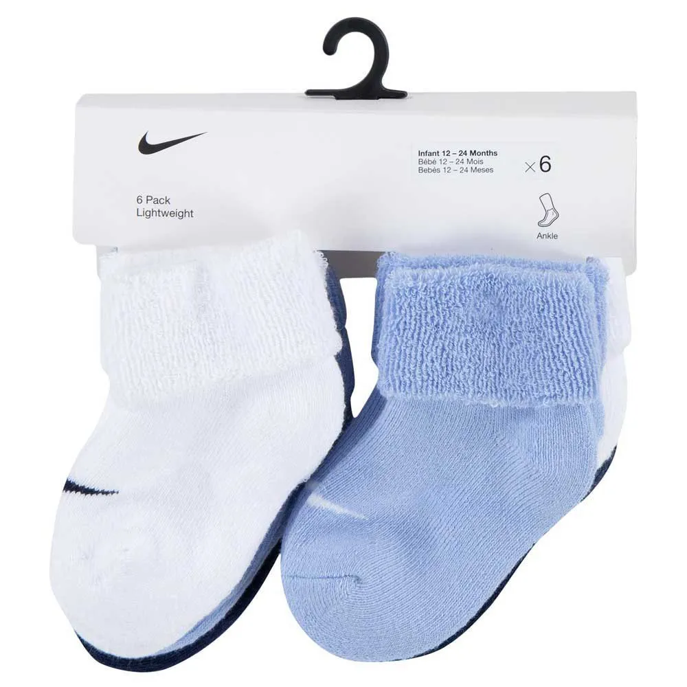 Nike Nn0995 Quarter Kurze Socken 6 Paare, Cobalt bliss, EU 15