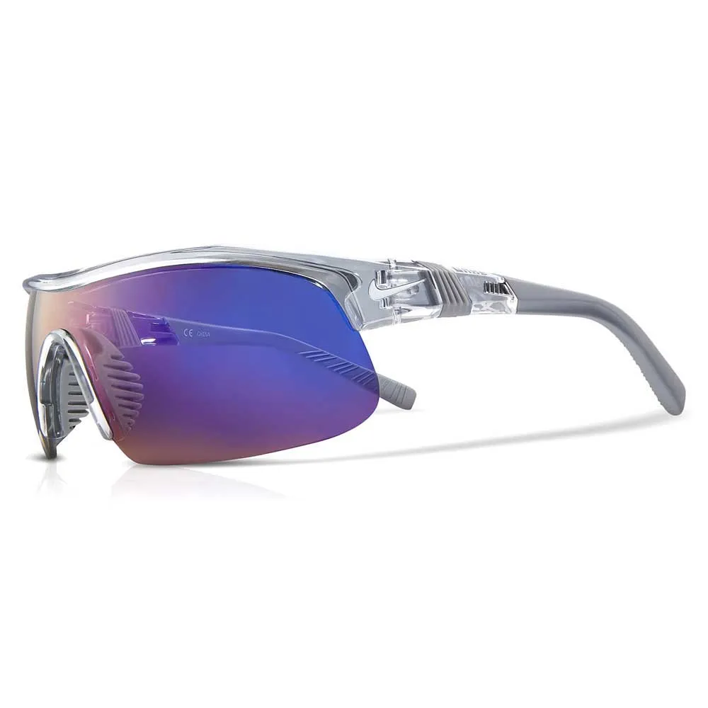 Nike Show X1 Sonnenbrille unisex, Wolf grey / blue mirror, One Size Nike Show X1 Sonnenbrille unisex, Wolf grey / blue mirror, One Size