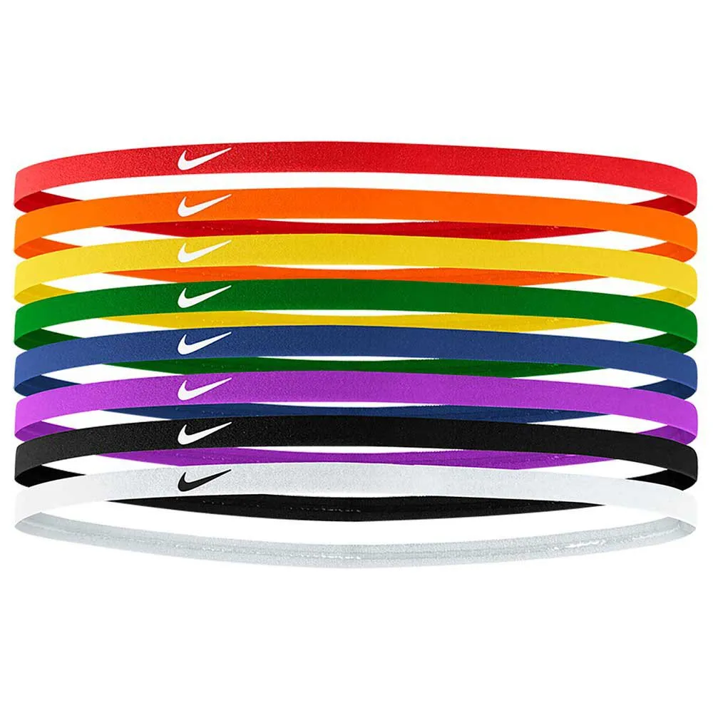 Nike Skinny 8 Pack Stirnband male, Red / orange / yellow