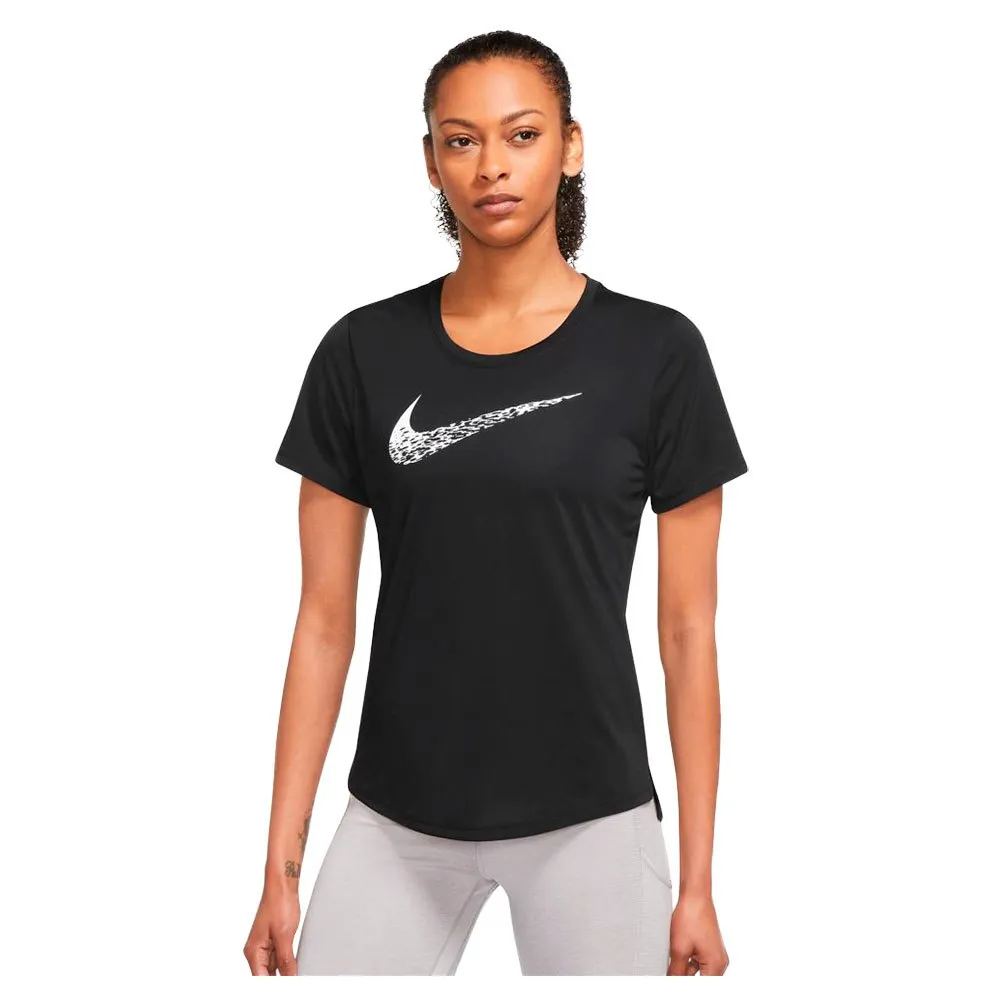 Nike Swoosh Kurzarm-t-shirt female, Black / white 1 Nike Swoosh Kurzarm-t-shirt female, Black / white 1
