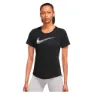 Nike Swoosh Kurzarm-t-shirt female, Black / white 1