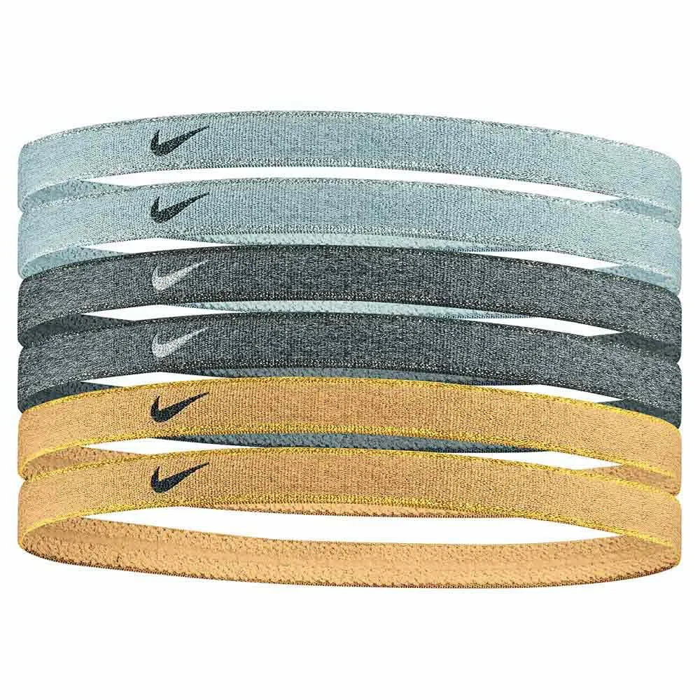 Nike Swoosh Sport Stirnband 6 Einheiten male, Grey / black / gold