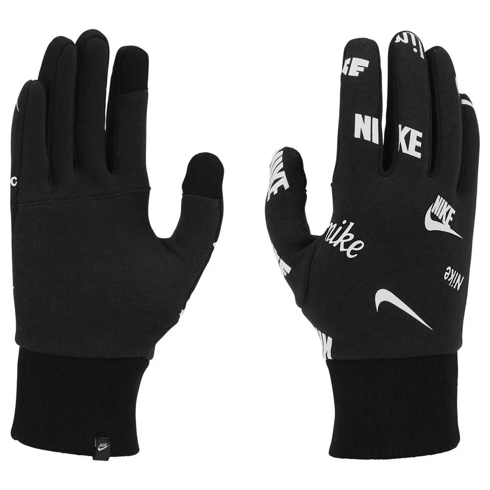 Nike Tg Club Fleece 2.0 Printed Handschuhe male, Black / black / white