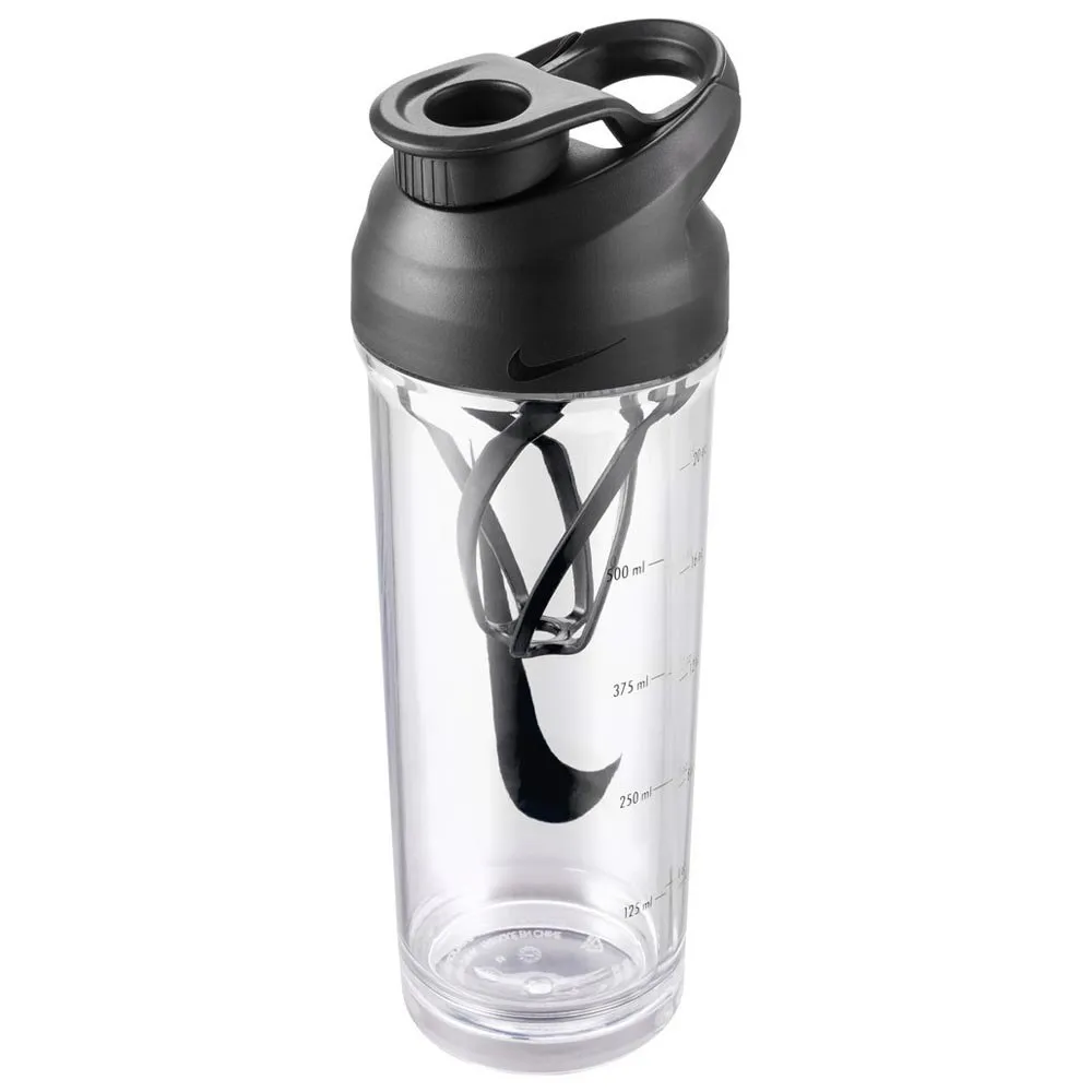 Nike Tr Hypercharge Shaker 710ml, Clear / black / black, One Size Nike Tr Hypercharge Shaker 710ml, Clear / black / black, One Size