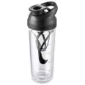 Nike Tr Hypercharge Shaker 710ml, Clear / black / black, One Size