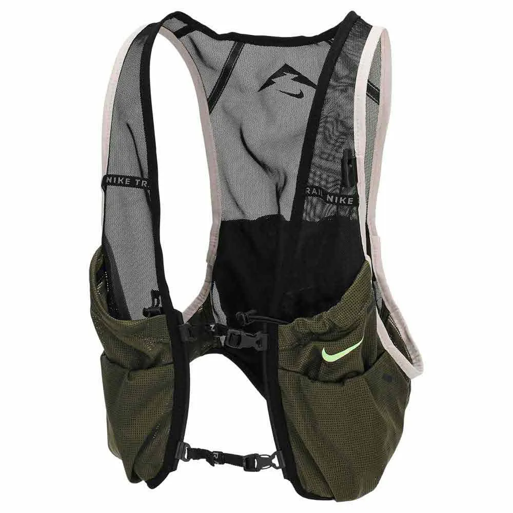Nike Trail 2.0 Trinkweste, Black / medium olive / vapor green, L/XL