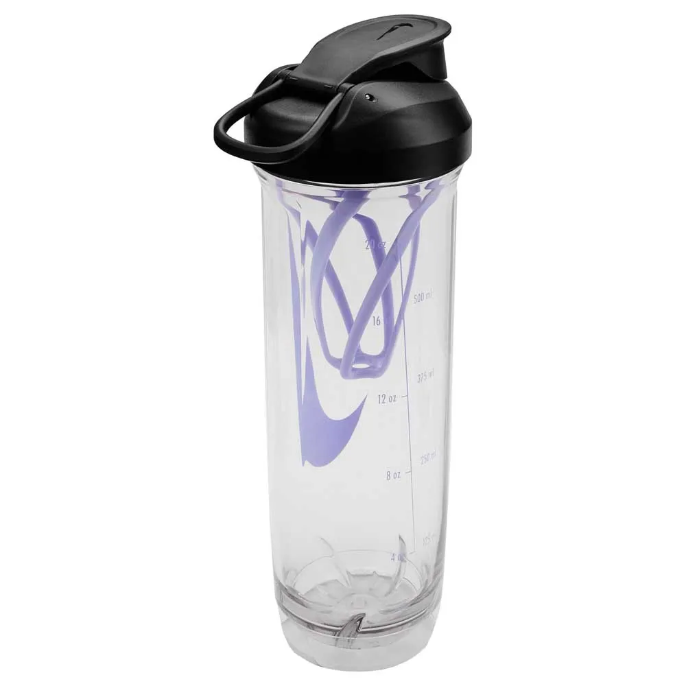 Nike Tritan Recharge 2.0 24oz/710ml Shaker, Clear / black / light thistle, One Size Nike Tritan Recharge 2.0 24oz/710ml Shaker, Clear / black / light thistle, One Size