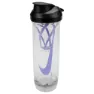 Nike Tritan Recharge 2.0 24oz/710ml Shaker, Clear / black / light thistle, One Size