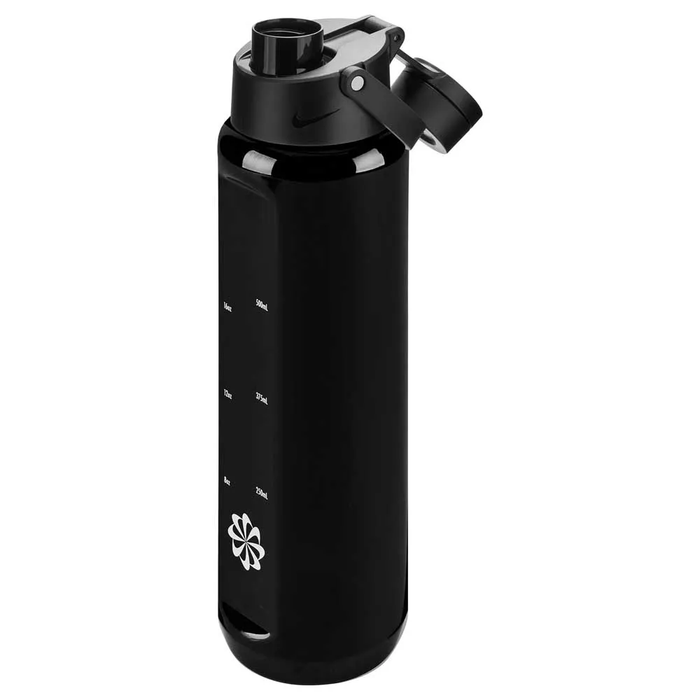 Nike Tritan Renew Rechargegraphic Chug 24oz/710ml Trinkflasche, Black / black / white, One Size Nike Tritan Renew Rechargegraphic Chug 24oz/710ml Trinkflasche, Black / black / white, One Size