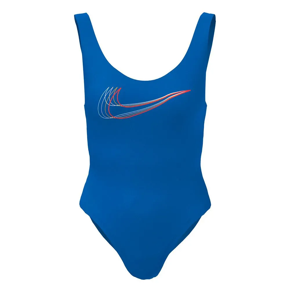 Nike U-back Multi Logo Badeanzug female, Hyper royal Nike U-back Multi Logo Badeanzug female, Hyper royal