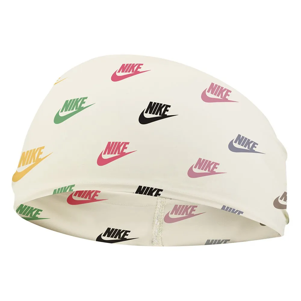 Nike Wide Graphic Printed Stirnband male, White / black / black