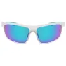 Nike Windtrack Run Mirrored Sonnenbrille unisex, Matte clear / green mirror, One Size