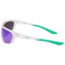 Nike Windtrack Run Mirrored Sonnenbrille unisex, Matte clear / green mirror, One Size
