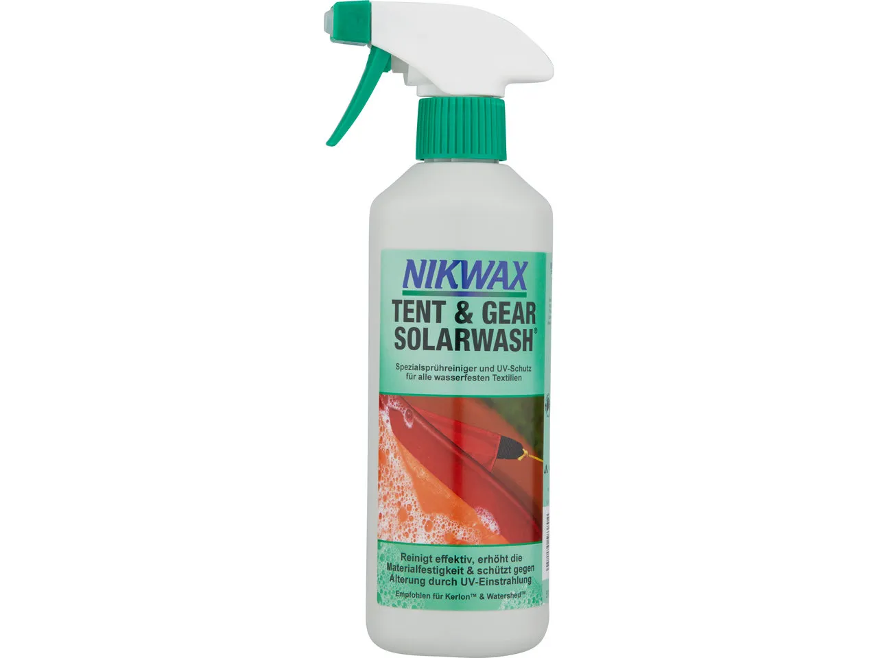 Nikwax Tent & Gear Solar-Wash Spray, Sprühflasche, 500ml