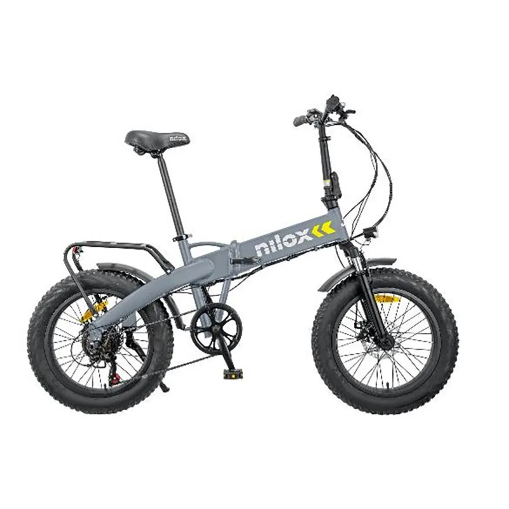 Nilox J4 Plus Faltbares Elektrofahrrad, Grey, One Size, 13Wh