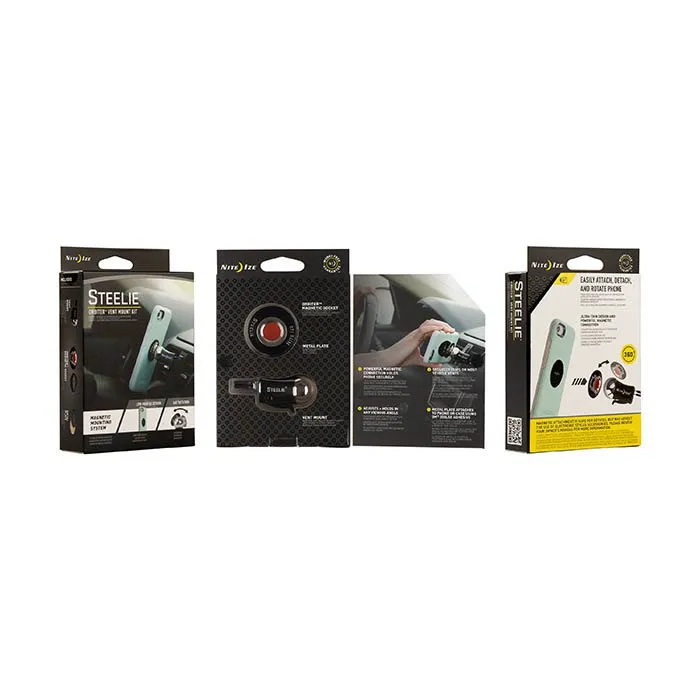 Nite Ize Steelie Orbiter Vent Kit Unterstützung, Black, One Size Nite Ize Steelie Orbiter Vent Kit Unterstützung, Black, One Size