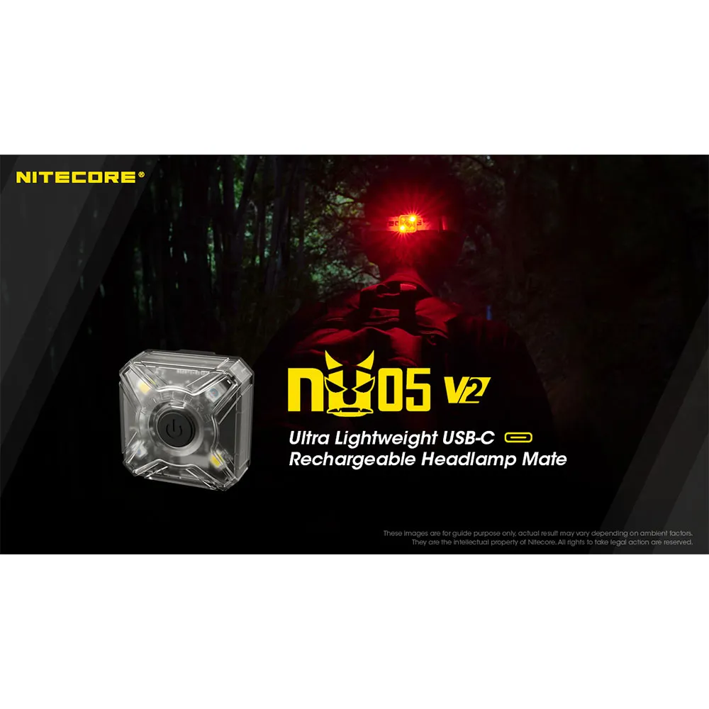Nitecore Nu05 V2 Taschenlampe, Black, One Size Nitecore Nu05 V2 Taschenlampe, Black, One Size