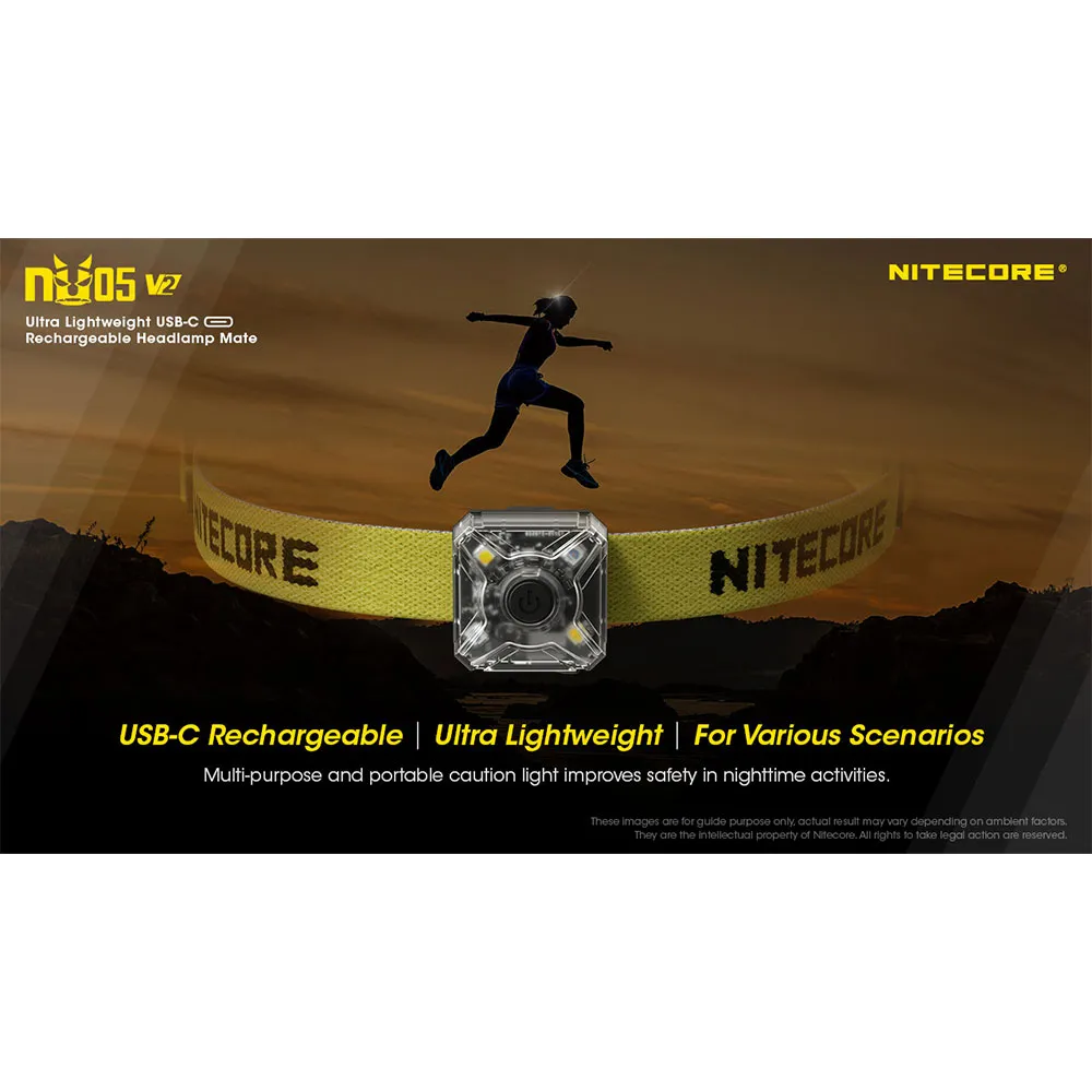 Nitecore Nu05 V2 Taschenlampe, Black, One Size Nitecore Nu05 V2 Taschenlampe, Black, One Size