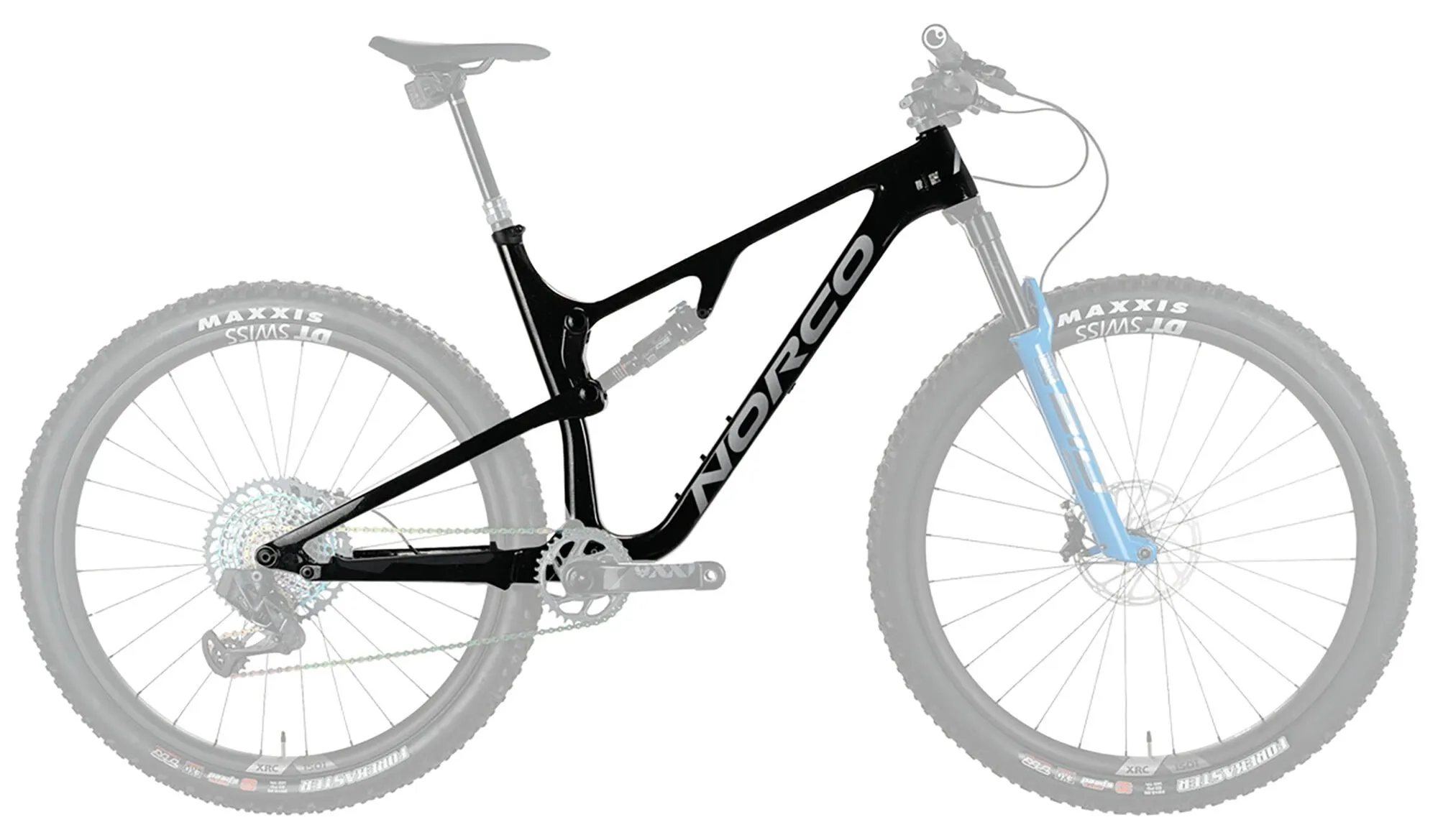 Norco Revolver FS 120 black / silver Rahmenset Norco Revolver FS 120 black / silver Rahmenset