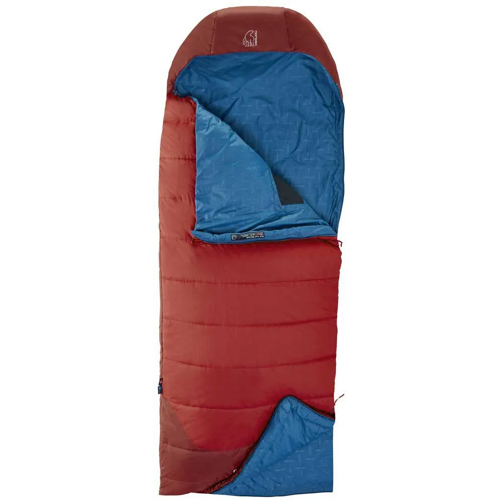 Nordisk Puk +10ºc Blanket Schlafsack, Sun-dried tomato / majolica blue / syrah, Left Zipper Nordisk Puk +10ºc Blanket Schlafsack, Sun-dried tomato / majolica blue / syrah, Left Zipper