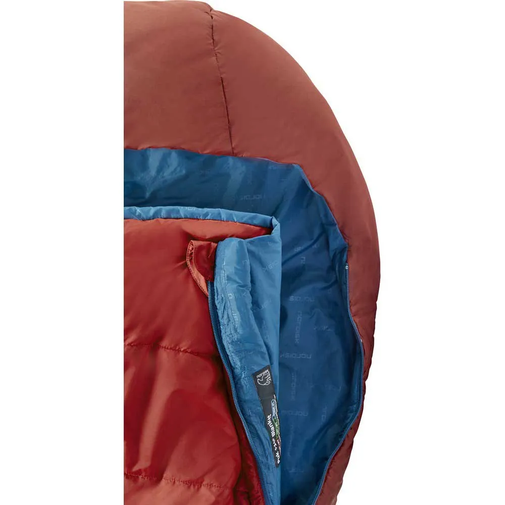 Nordisk Puk +10ºc Blanket Schlafsack, Sun-dried tomato / majolica blue / syrah, Left Zipper Nordisk Puk +10ºc Blanket Schlafsack, Sun-dried tomato / majolica blue / syrah, Left Zipper