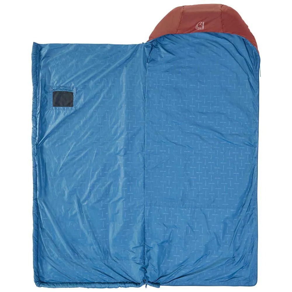 Nordisk Puk +10ºc Blanket Schlafsack, Sun-dried tomato / majolica blue / syrah, Left Zipper Nordisk Puk +10ºc Blanket Schlafsack, Sun-dried tomato / majolica blue / syrah, Left Zipper