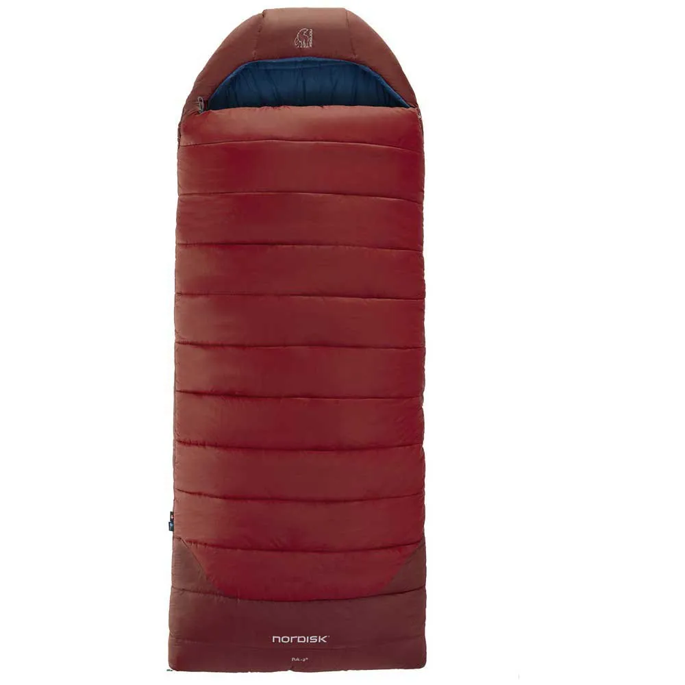 Nordisk Puk -2ºc Blanket Schlafsack, Sun-dried tomato / majolica blue / syrah, Left Zipper Nordisk Puk -2ºc Blanket Schlafsack, Sun-dried tomato / majolica blue / syrah, Left Zipper
