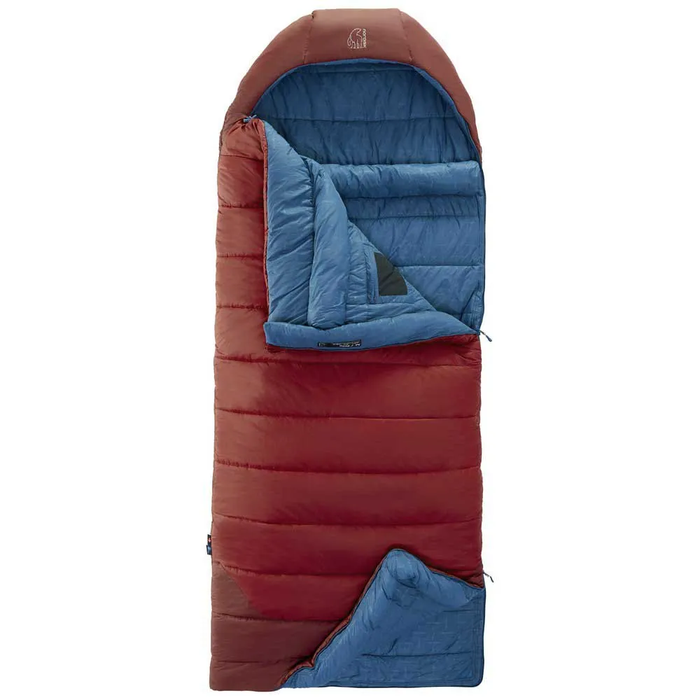 Nordisk Puk -2ºc Blanket Schlafsack, Sun-dried tomato / majolica blue / syrah, Left Zipper Nordisk Puk -2ºc Blanket Schlafsack, Sun-dried tomato / majolica blue / syrah, Left Zipper