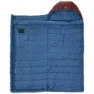 Nordisk Puk -2ºc Blanket Schlafsack, Sun-dried tomato / majolica blue / syrah, Left Zipper
