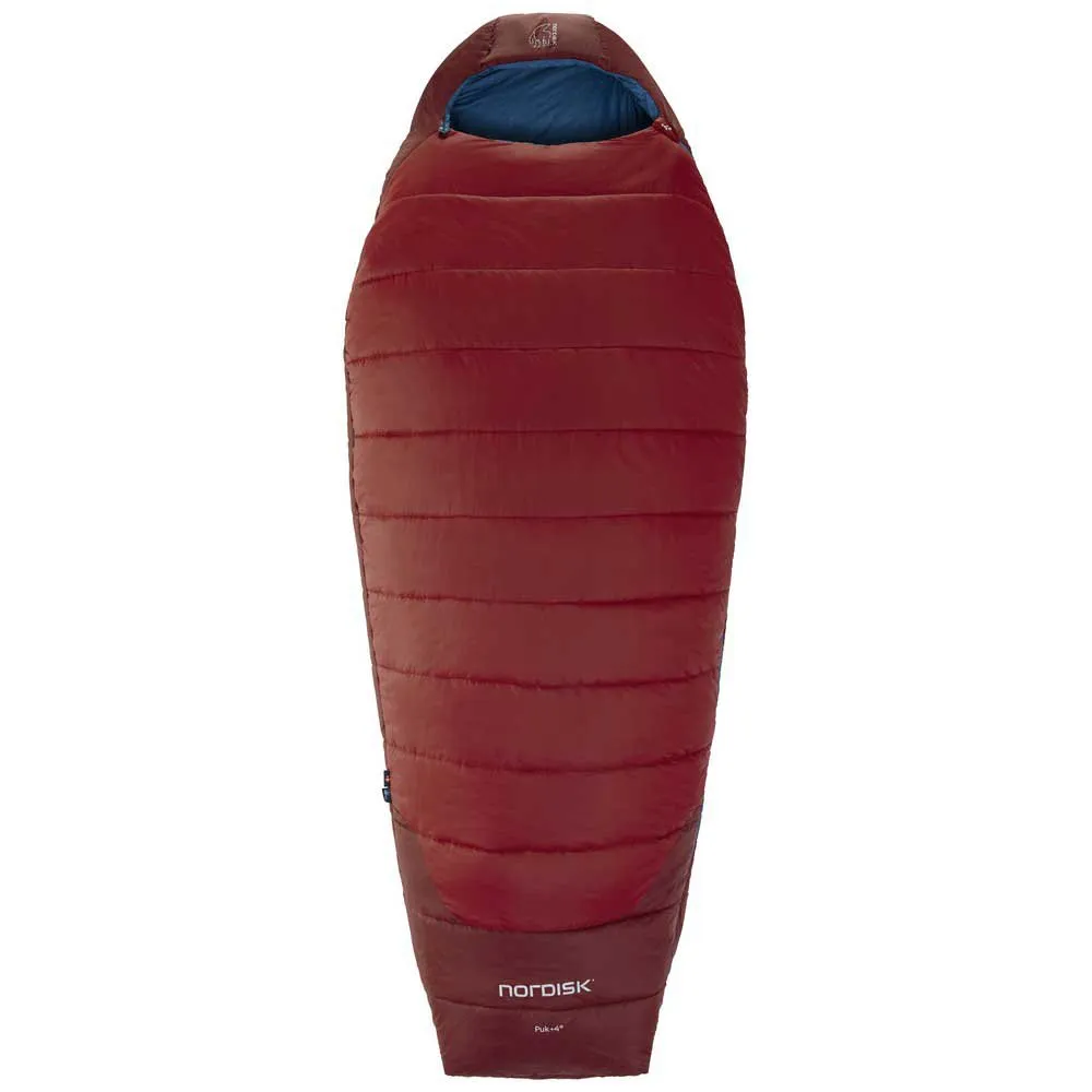 Nordisk Puk +4ºc Schlafsack, Sun-dried tomato / majolica blue / syrah, Left Zipper Nordisk Puk +4ºc Schlafsack, Sun-dried tomato / majolica blue / syrah, Left Zipper