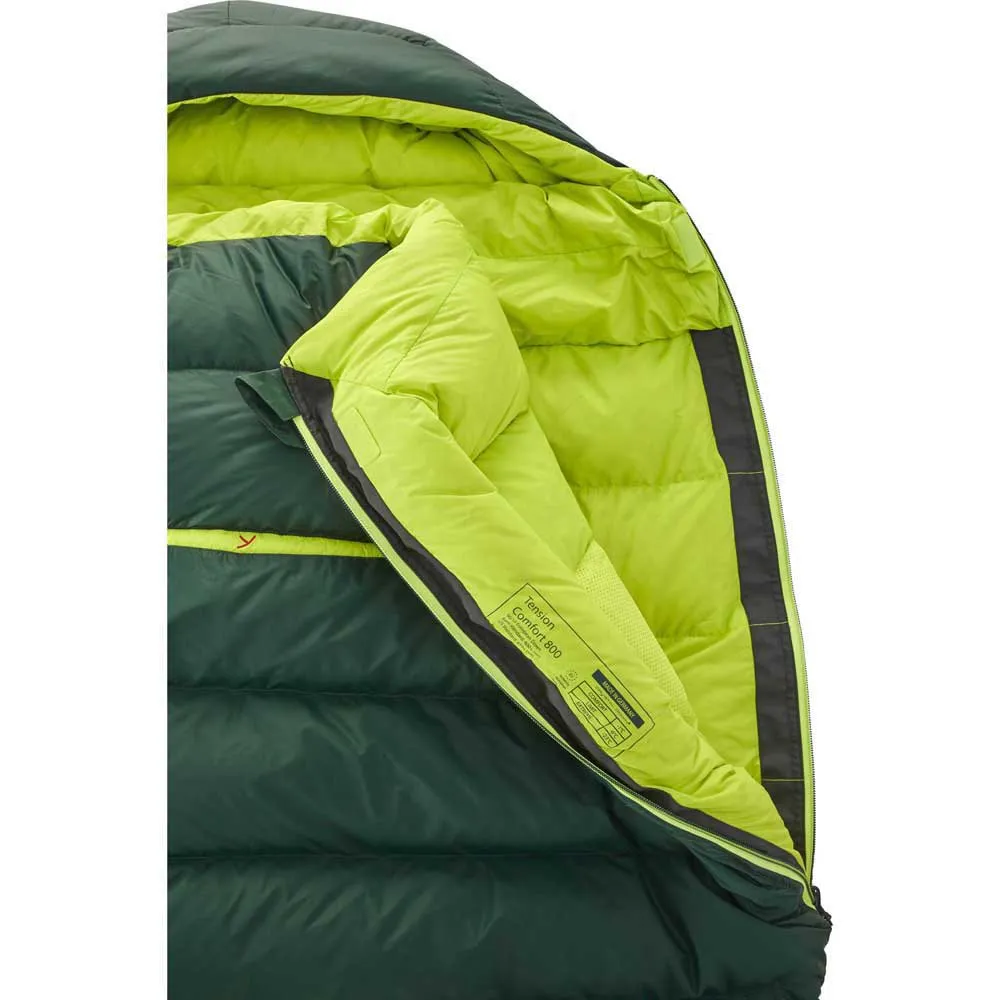 Nordisk Tension Comfort 800 Schlafsack, Scarab / lime, Left Zipper Nordisk Tension Comfort 800 Schlafsack, Scarab / lime, Left Zipper