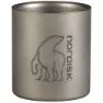 Nordisk Titan Becher Mit Doppelwand 220ml, Grey, One Size