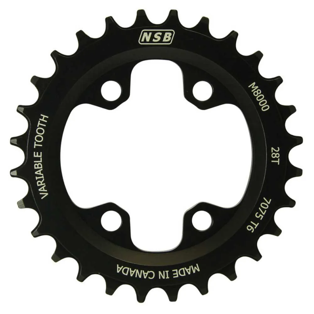 NORTH SHORE BILLET Xt M8000 96 Bcd Kettenblatt, Black, 34t NORTH SHORE BILLET Xt M8000 96 Bcd Kettenblatt, Black, 34t