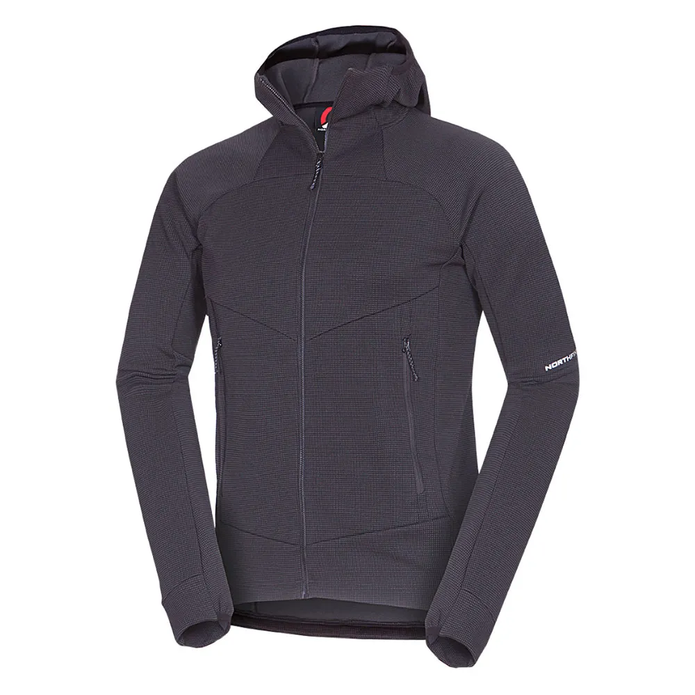 Northfinder Egon Fleece Mit Durchgehendem Reißverschluss, Grey / black Northfinder Egon Fleece Mit Durchgehendem Reißverschluss, Grey / black
