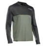 Northwave Edge Langarm Enduro Trikot, Black / green forest