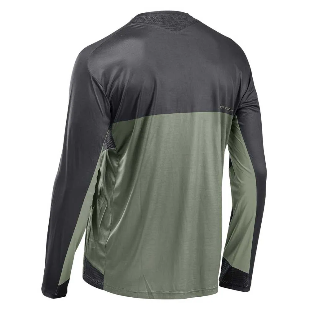 Northwave Edge Langarm Enduro Trikot, Black / green forest, L Northwave Edge Langarm Enduro Trikot, Black / green forest, L