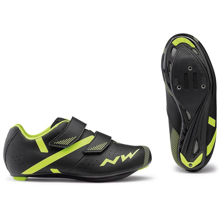Northwave Torpedo 2 Rennradschuhe, Black / fluo yellow Northwave Torpedo 2 Rennradschuhe, Black / fluo yellow