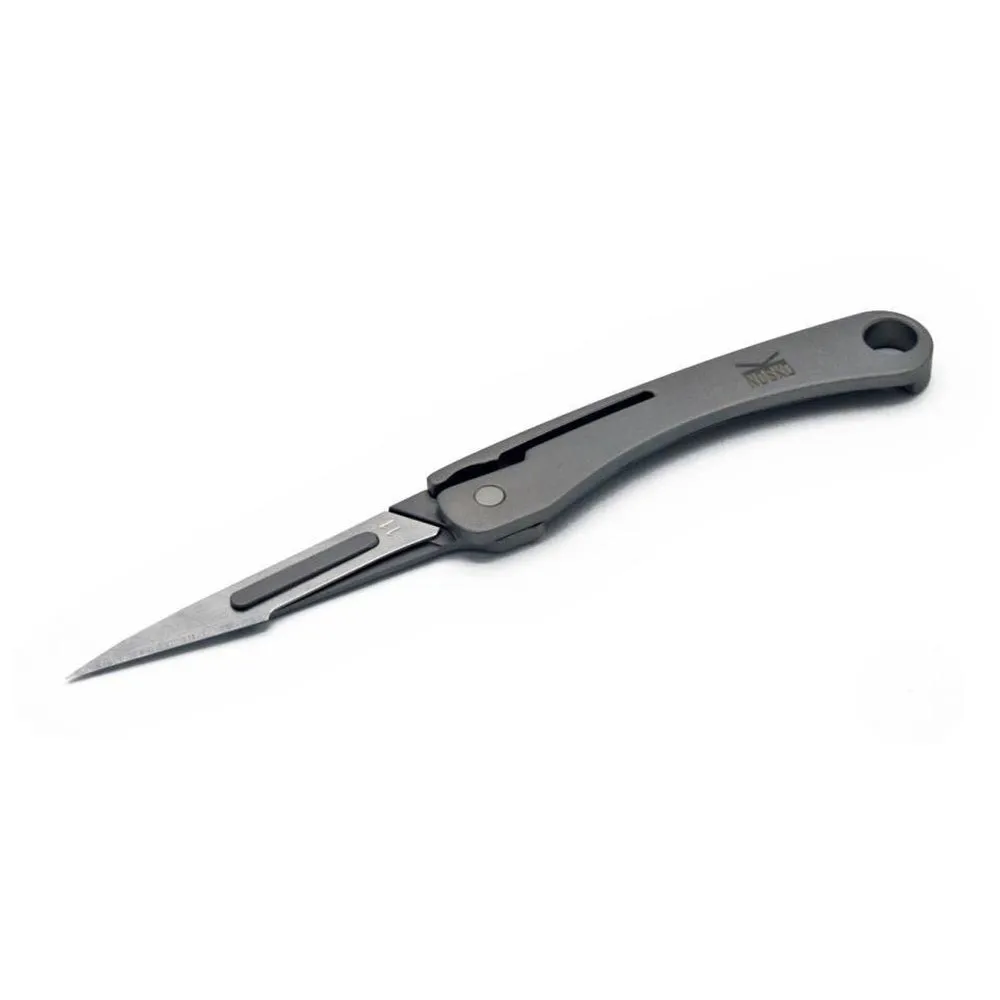Nosko Gr5 Foldable Titanium Taschenmesser, Silver, One Size Nosko Gr5 Foldable Titanium Taschenmesser, Silver, One Size